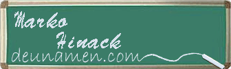 Marko Hinack Visitenkarte